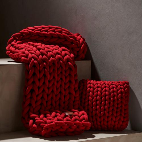 ABELLA KOLTUK ŞALI KIRMIZI 120X180