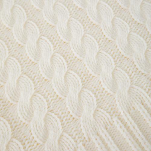  ROWAN DİZ ÜSTÜ BATTANİYE BEYAZ 130X170