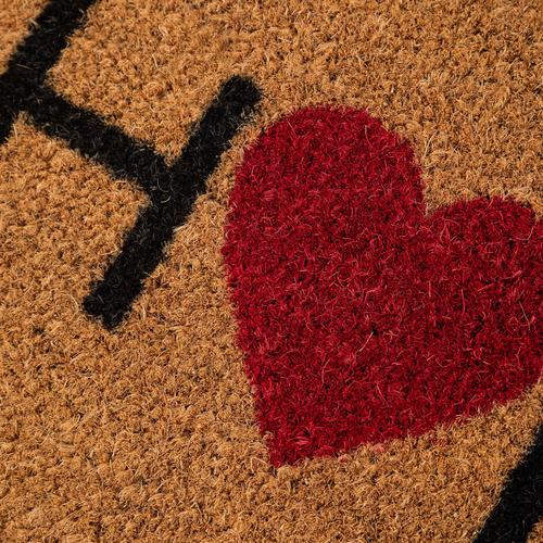  HOME WITH RED HEART 35X60