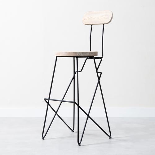  RINCON MASİF AHŞAP BAR SANDALYESİ NATUREL