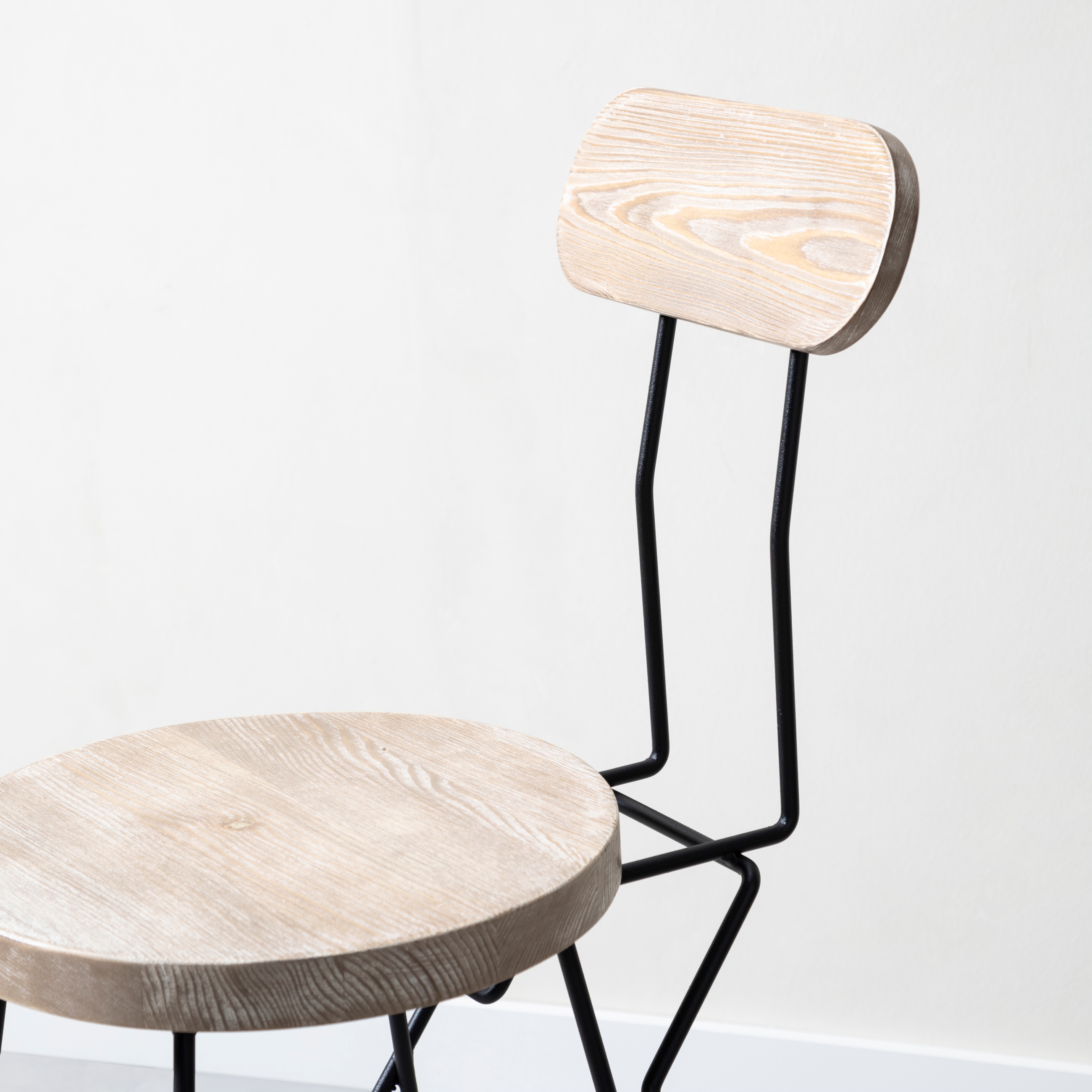 RINCON MASİF AHŞAP BAR SANDALYESİ NATUREL