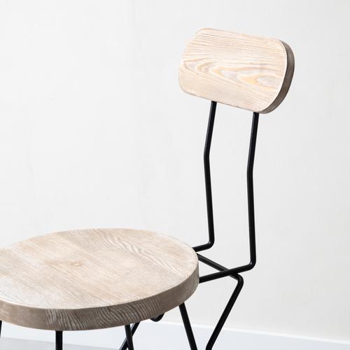  RINCON MASİF AHŞAP BAR SANDALYESİ NATUREL