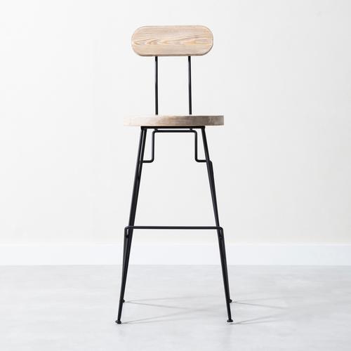  RINCON MASİF AHŞAP BAR SANDALYESİ NATUREL