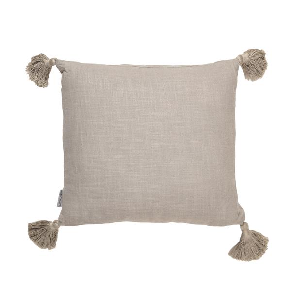 Mudo Home Alba Kirlent Püsküllü Krem 45X45 Renksiz