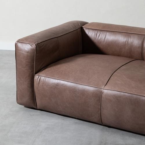  TRIBECA ÜÇLÜ DERİ KOLTUK NATURAL WASHED CHOCOLATE