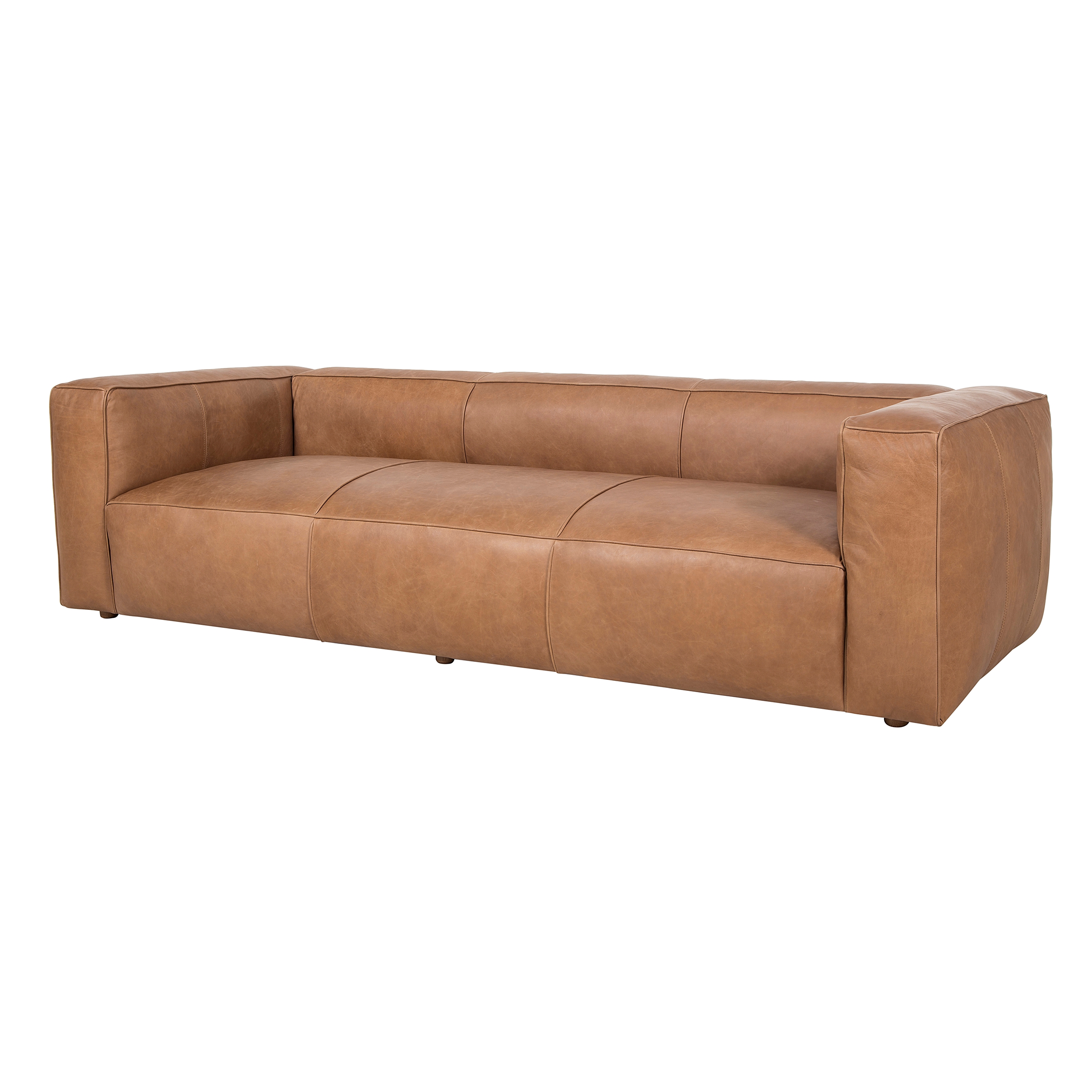 TRIBECA ÜÇLÜ DERİ KOLTUK NATURAL WASHED CAMEL