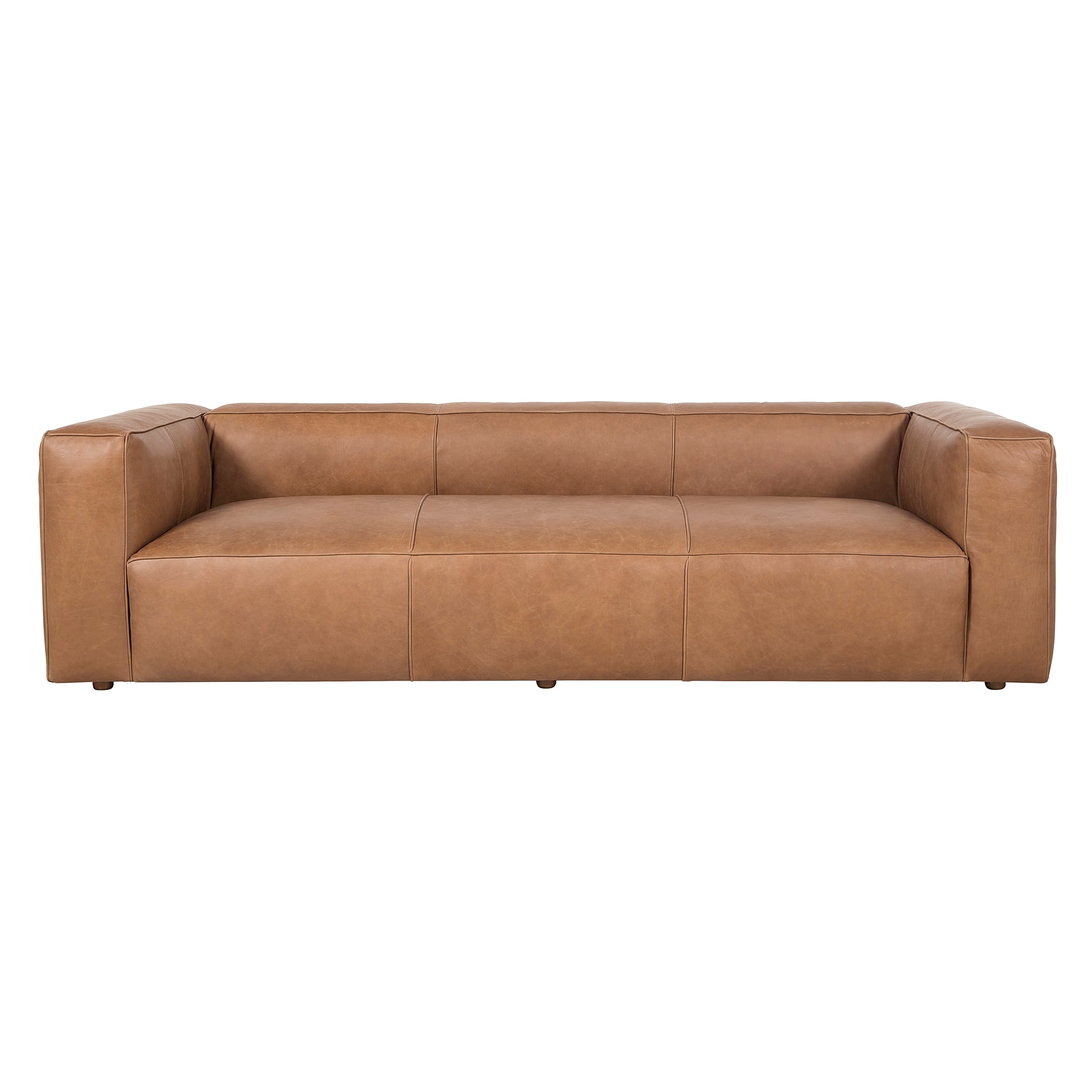 TRIBECA ÜÇLÜ DERİ KOLTUK NATURAL WASHED CAMEL