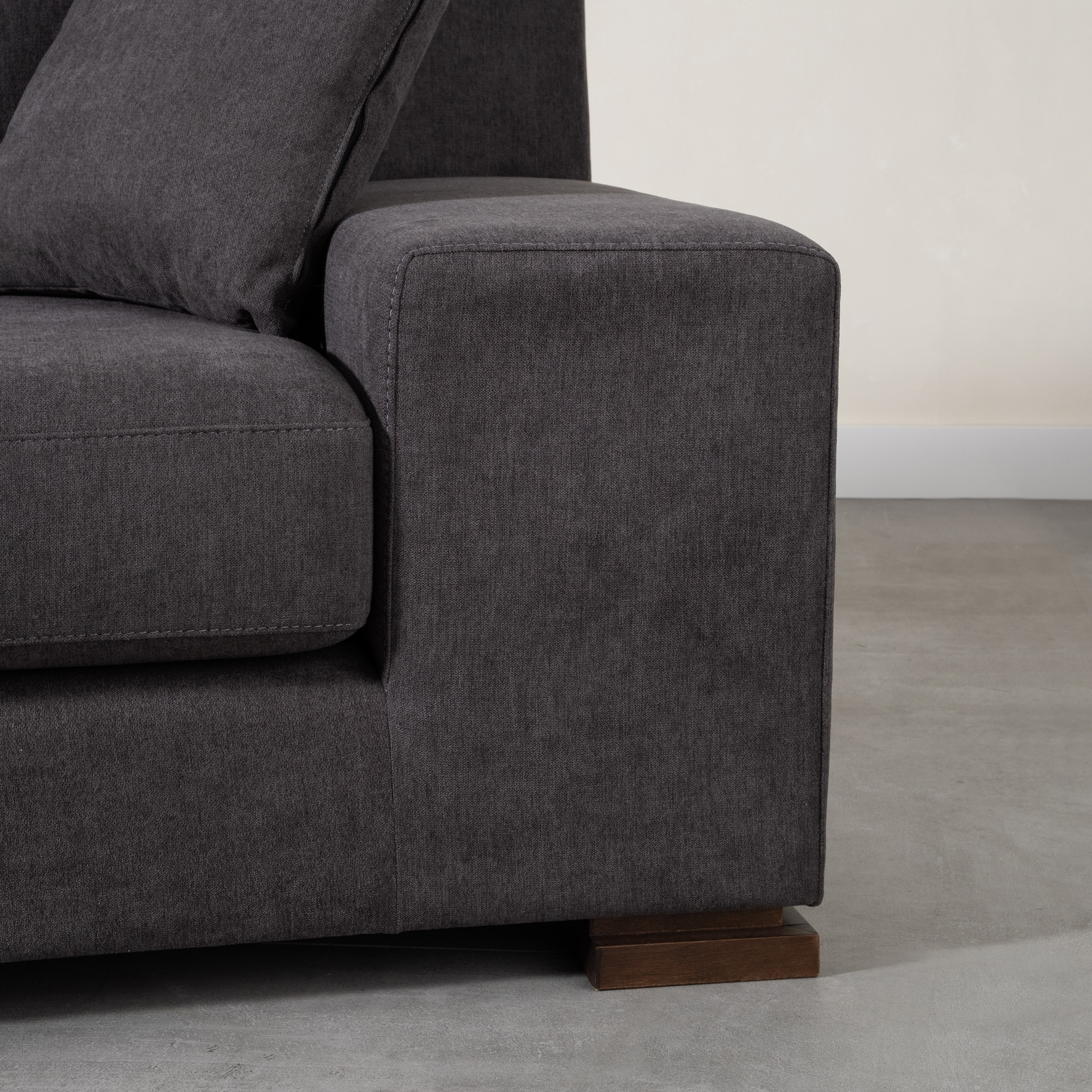 CAPRI AHŞAP AYAK L KOLTUK SOL ANTRASİT