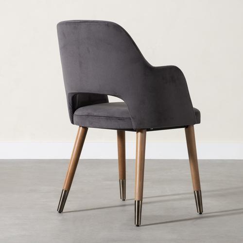  SPRING KUMAŞ SANDALYE GRİ