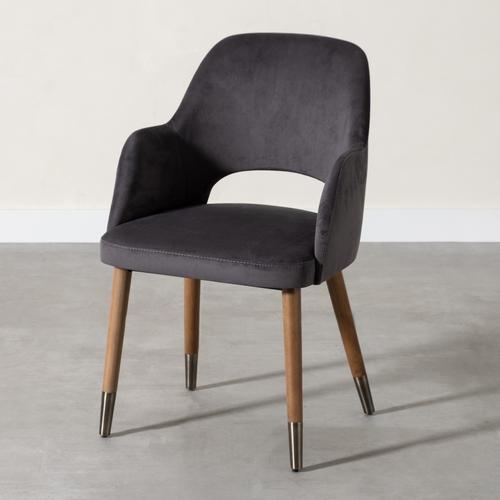  SPRING KUMAŞ SANDALYE GRİ