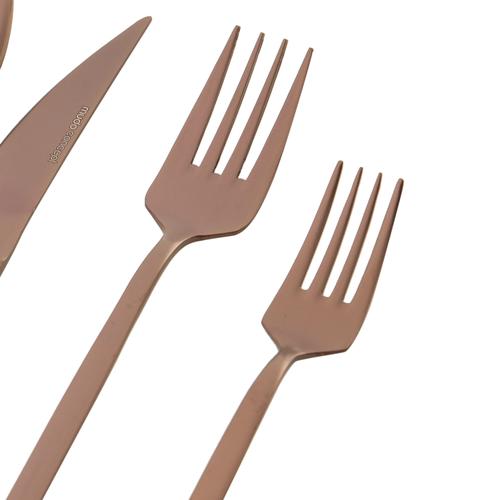  GRAND 24 PARÇA ÇATAL KAŞIK BIÇAK TAKIMI- MAT BAKIR