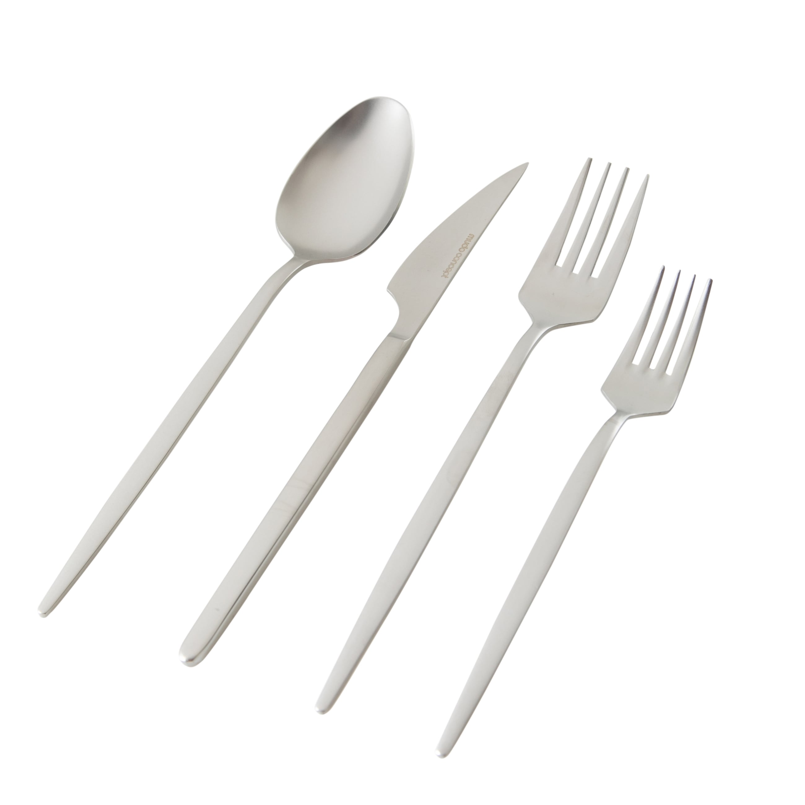 GRAND 24 PARÇA ÇATAL KAŞIK BIÇAK TAKIMI- MAT GÜMÜŞ