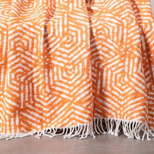  DORA PÜSKÜLLÜ BATTANİYE TURUNCU 200X220