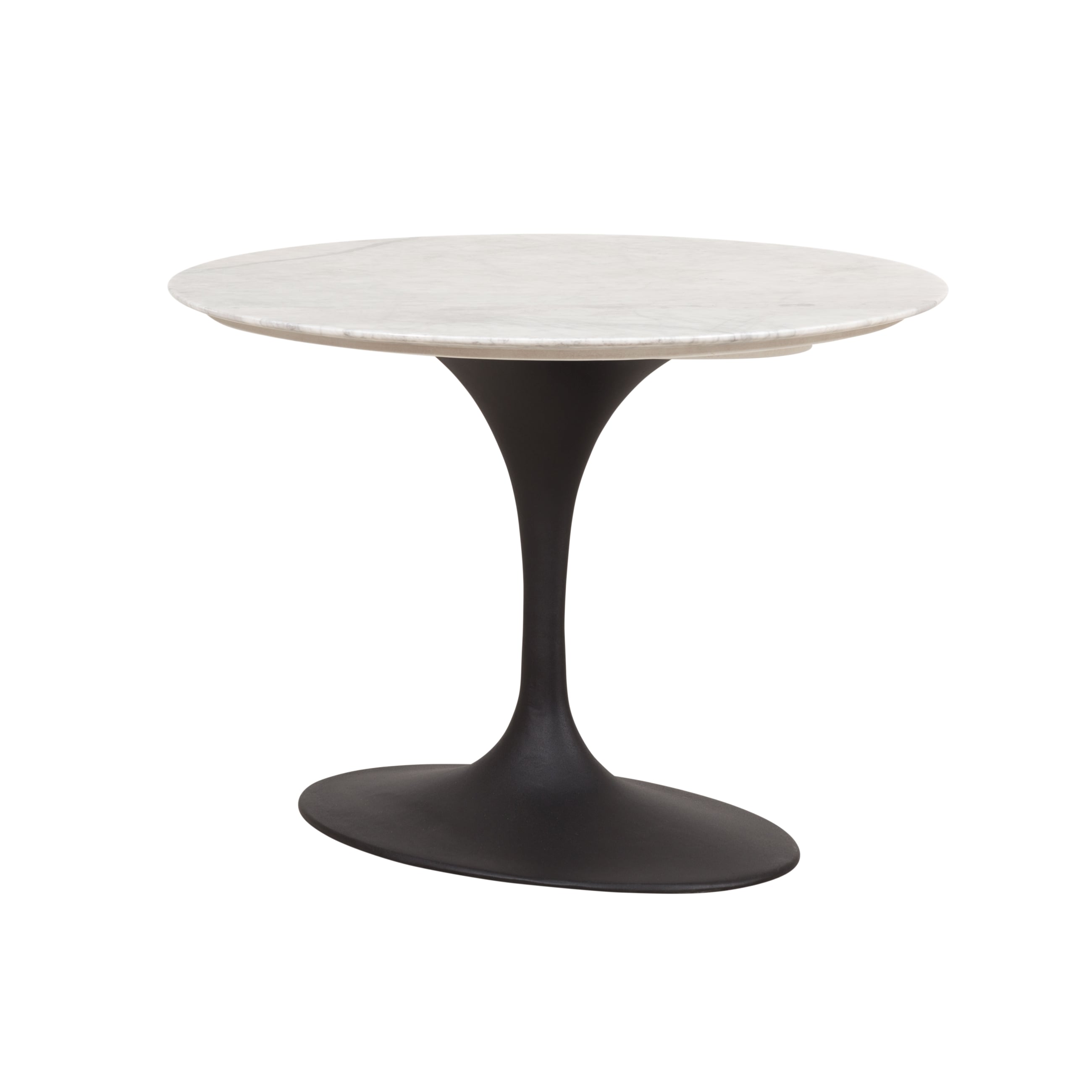 ARYA YUVARLAK MERMER YEMEK MASASI BEYAZ 100x100