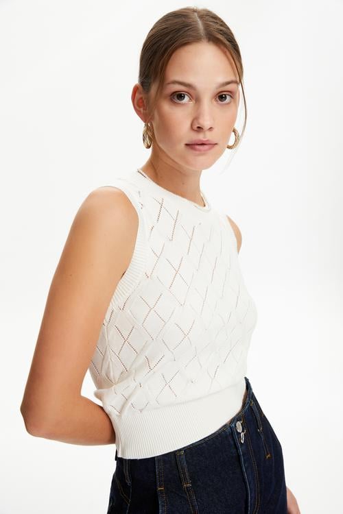  AJURLU TRİKO SÜVETER