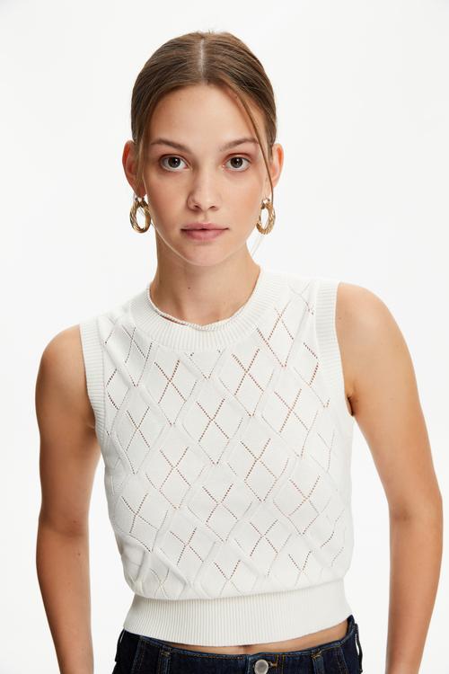  AJURLU TRİKO SÜVETER