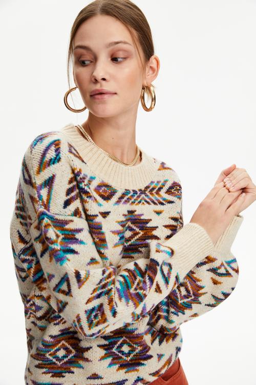  JAKARLI BİSİKLET YAKA TRİKO KAZAK