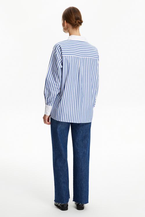  RAHAT KESİM ÇİZGİLİ GÖMLEK