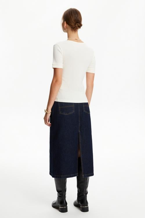  BİSİKLET YAKA KISA KOLLU T-SHIRT