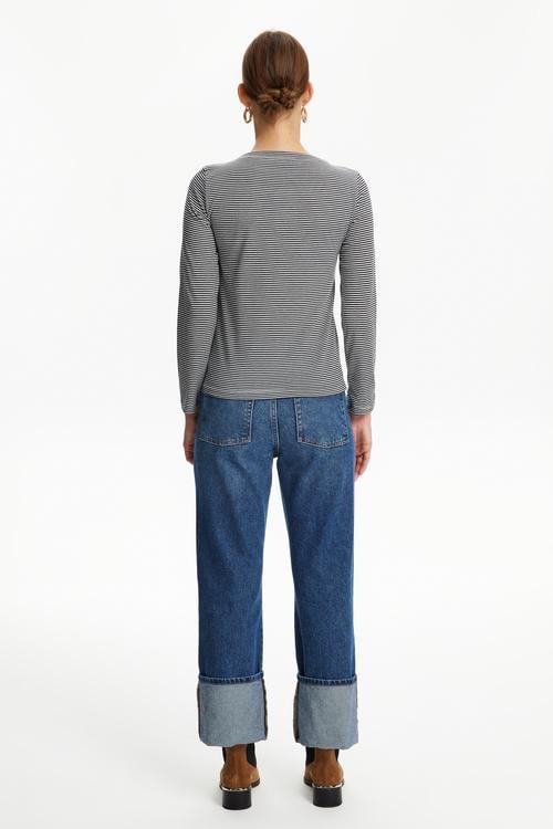  ÇİZGİLİ UZUN KOLLU T-SHIRT