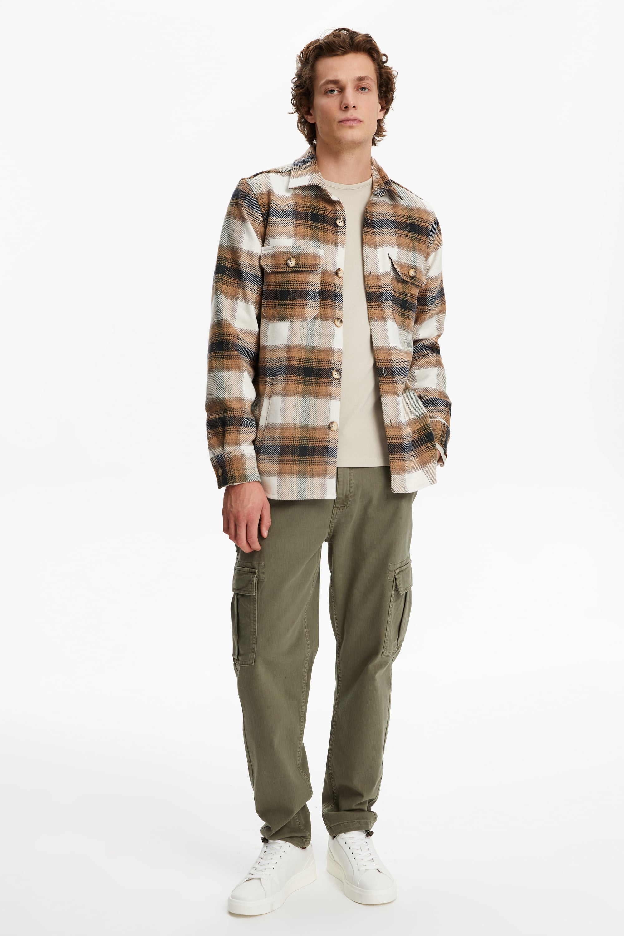 YÜN KARIŞIMLI EKOSELİ CEKET GÖMLEK