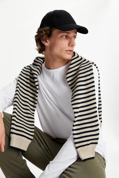  BİSİKLET YAKA UZUN KOLLU T-SHIRT