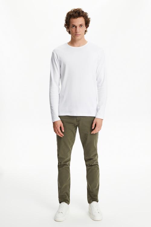  BİSİKLET YAKA UZUN KOLLU T-SHIRT