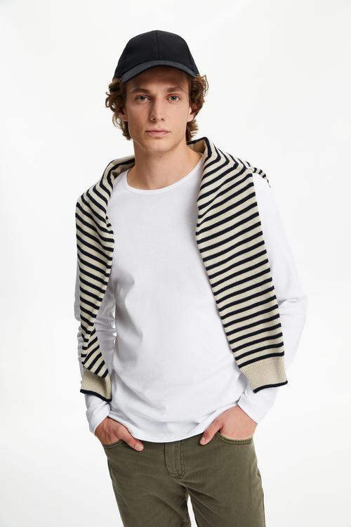  BİSİKLET YAKA UZUN KOLLU T-SHIRT