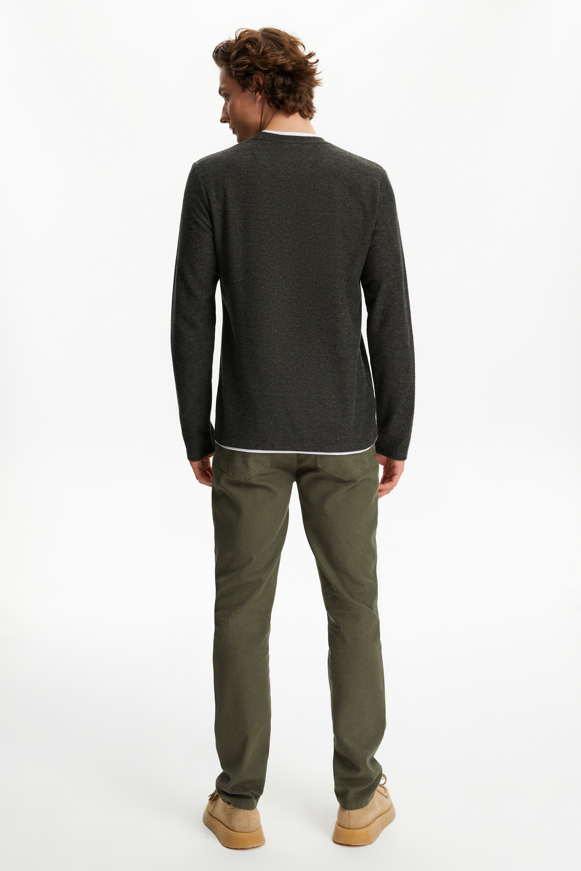 BİSİKLET YAKA SWEATSHIRT