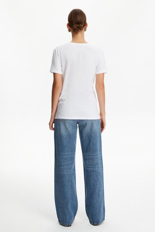  V YAKA KISA KOLLU T-SHIRT