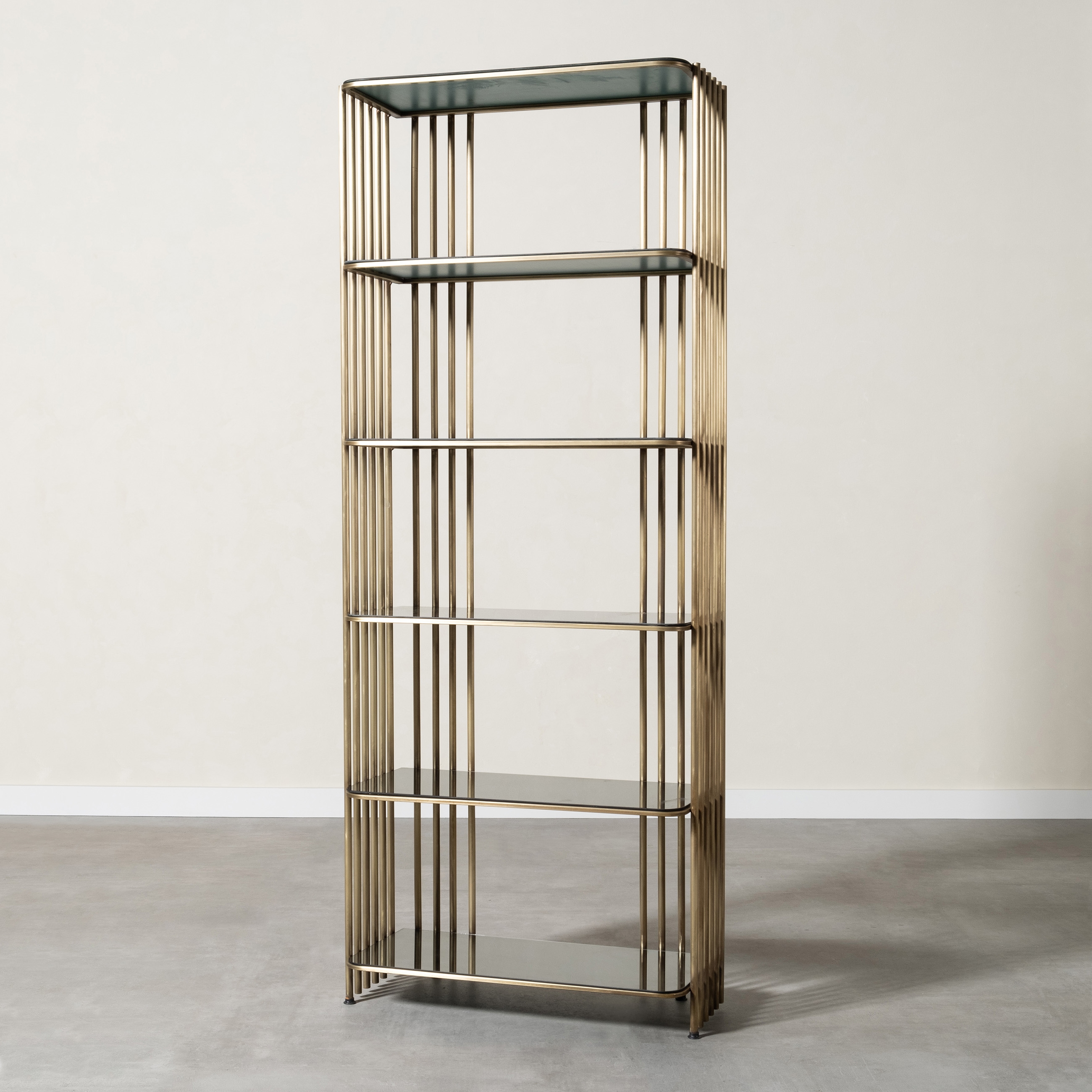 LARİDA METAL KİTAPLIK GOLD