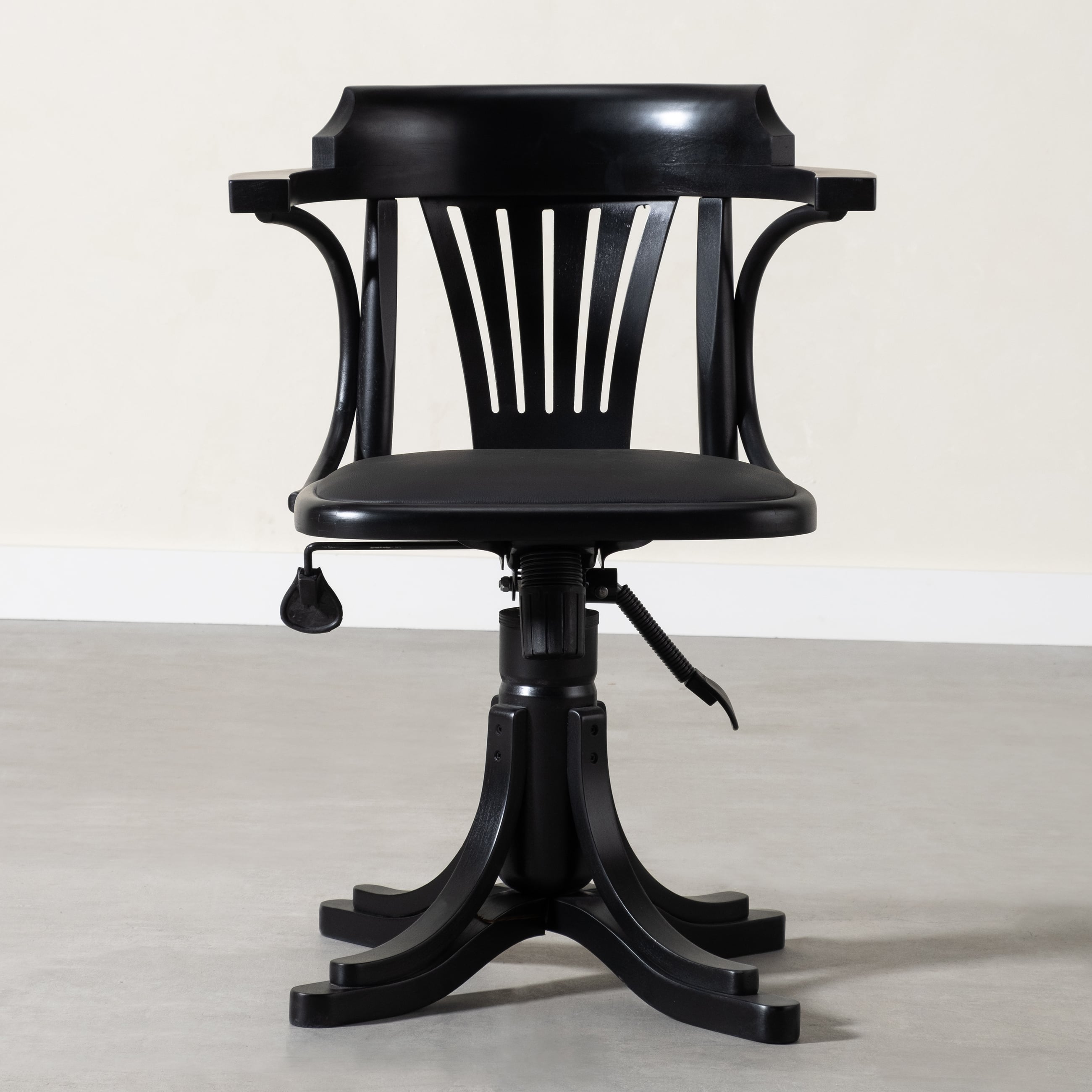 ORION MASİF AHŞAP ÇALIŞMA SANDALYESİ SİYAH