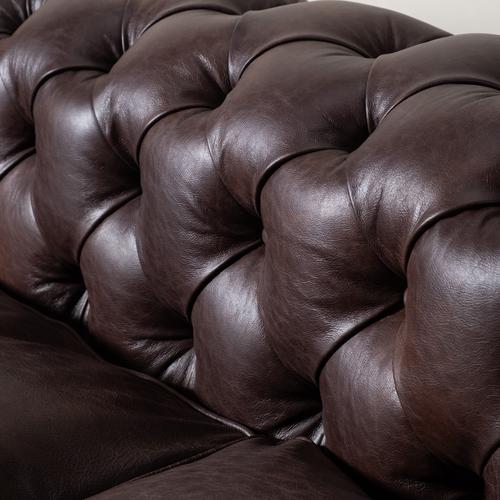  CHESTER KIZIL KAHVE DÖRTLÜ DERİ KOLTUK