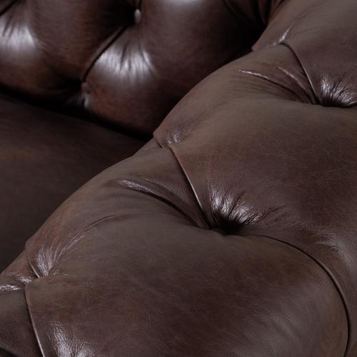  CHESTER KIZIL KAHVE DÖRTLÜ DERİ KOLTUK