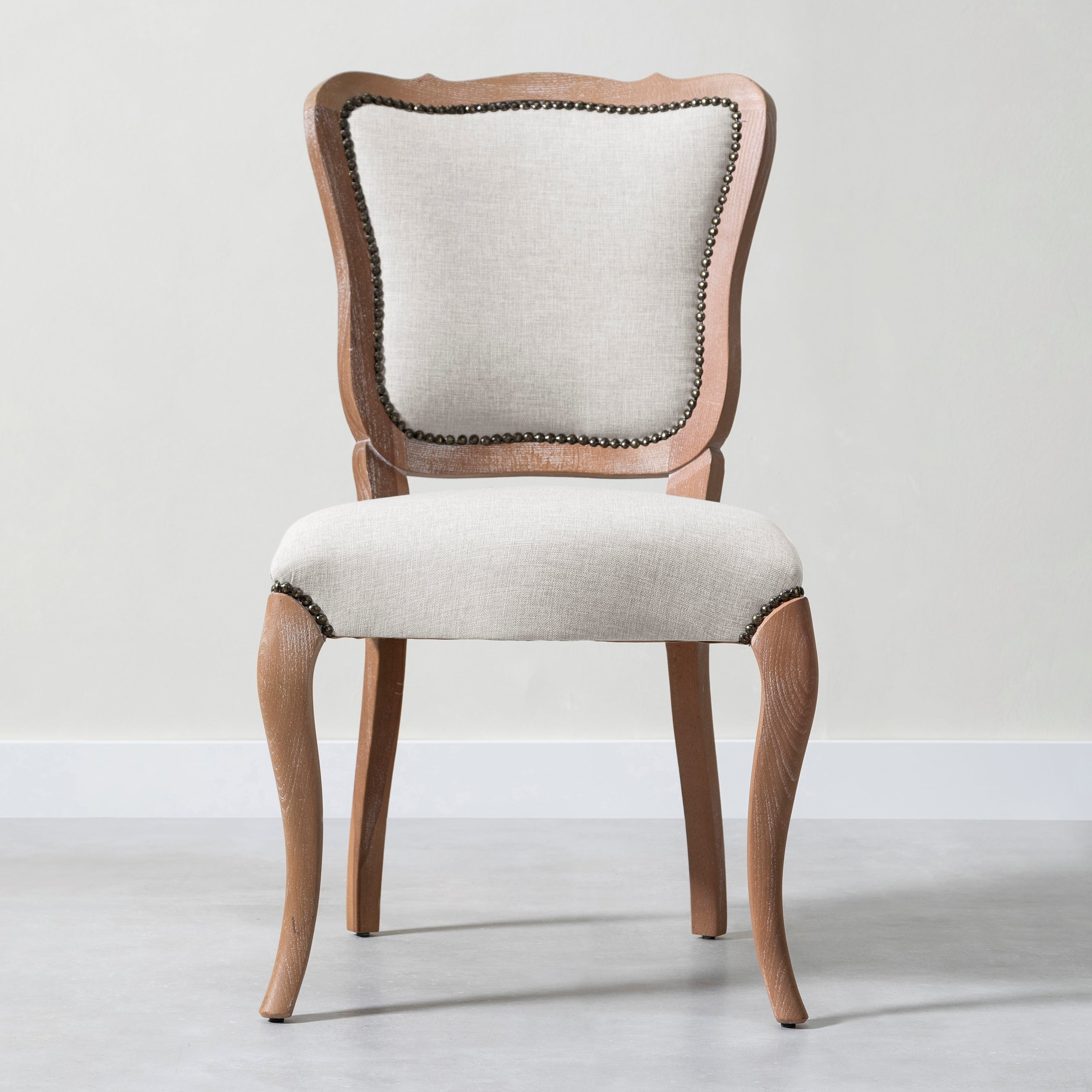 RICCARDO VINTAGE MASİF AHŞAP SANDALYE BEJ