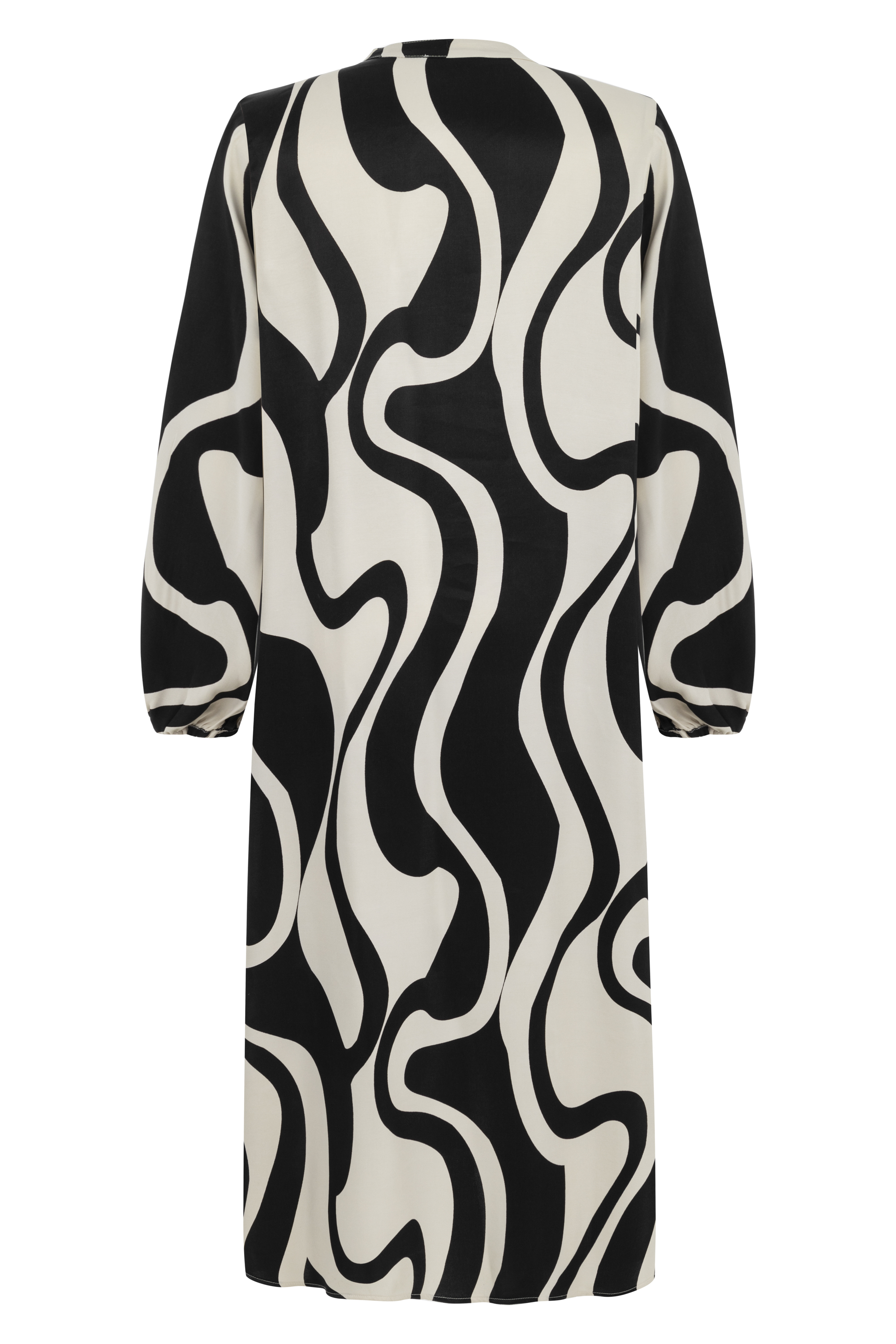 DESENLİ MİDİ GÖMLEK ELBİSE