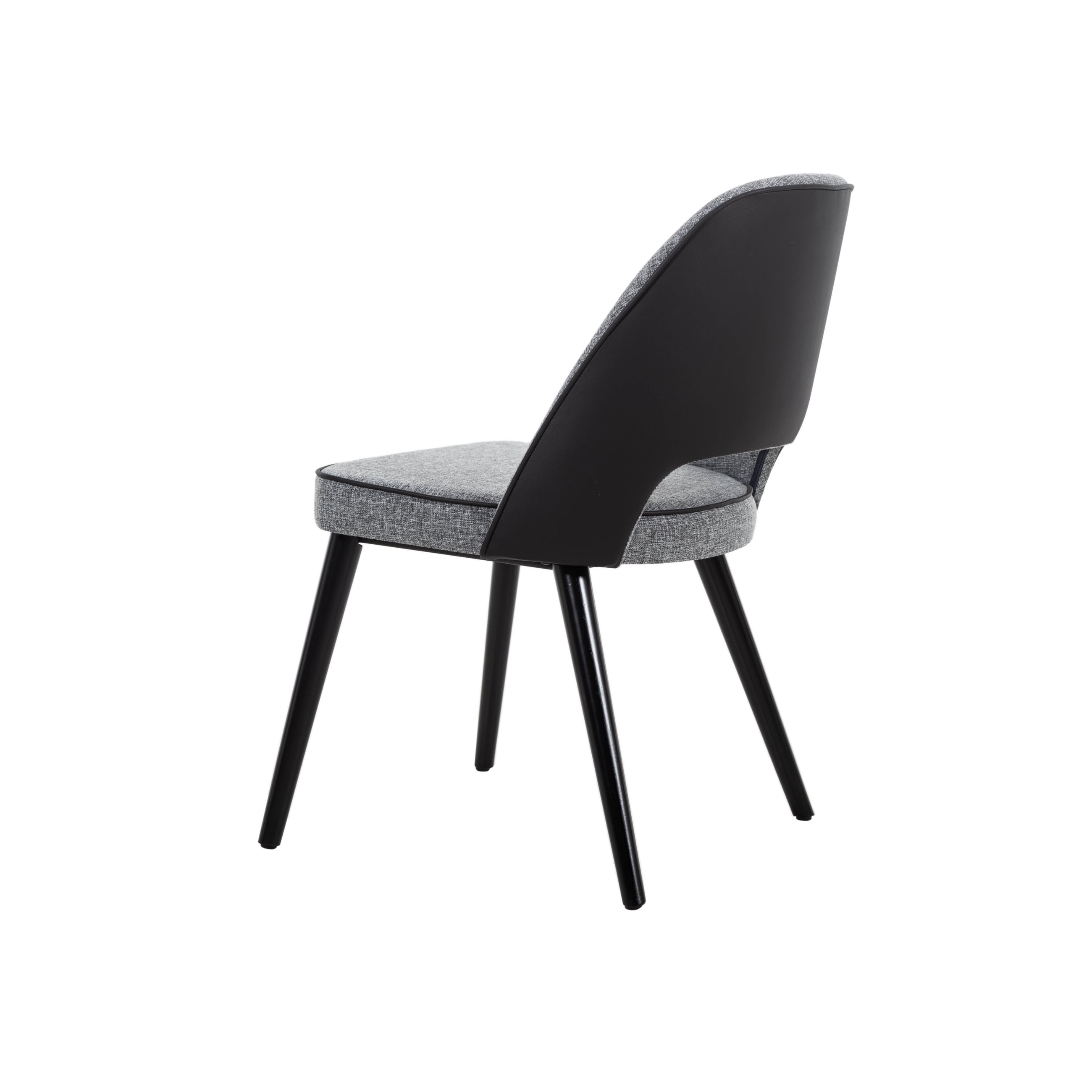 SPRING MASİF AHŞAP KUMAŞ SANDALYE GRİ