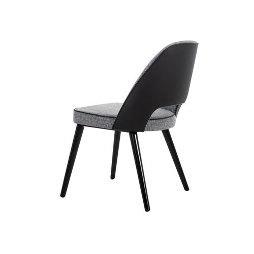  SPRING MASİF AHŞAP KUMAŞ SANDALYE GRİ