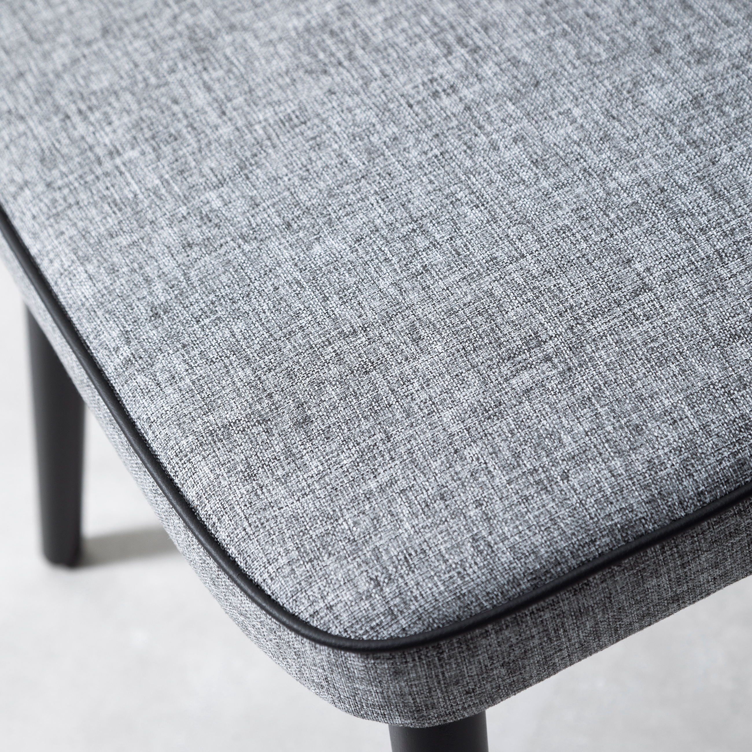 SPRING MASİF AHŞAP KUMAŞ SANDALYE GRİ