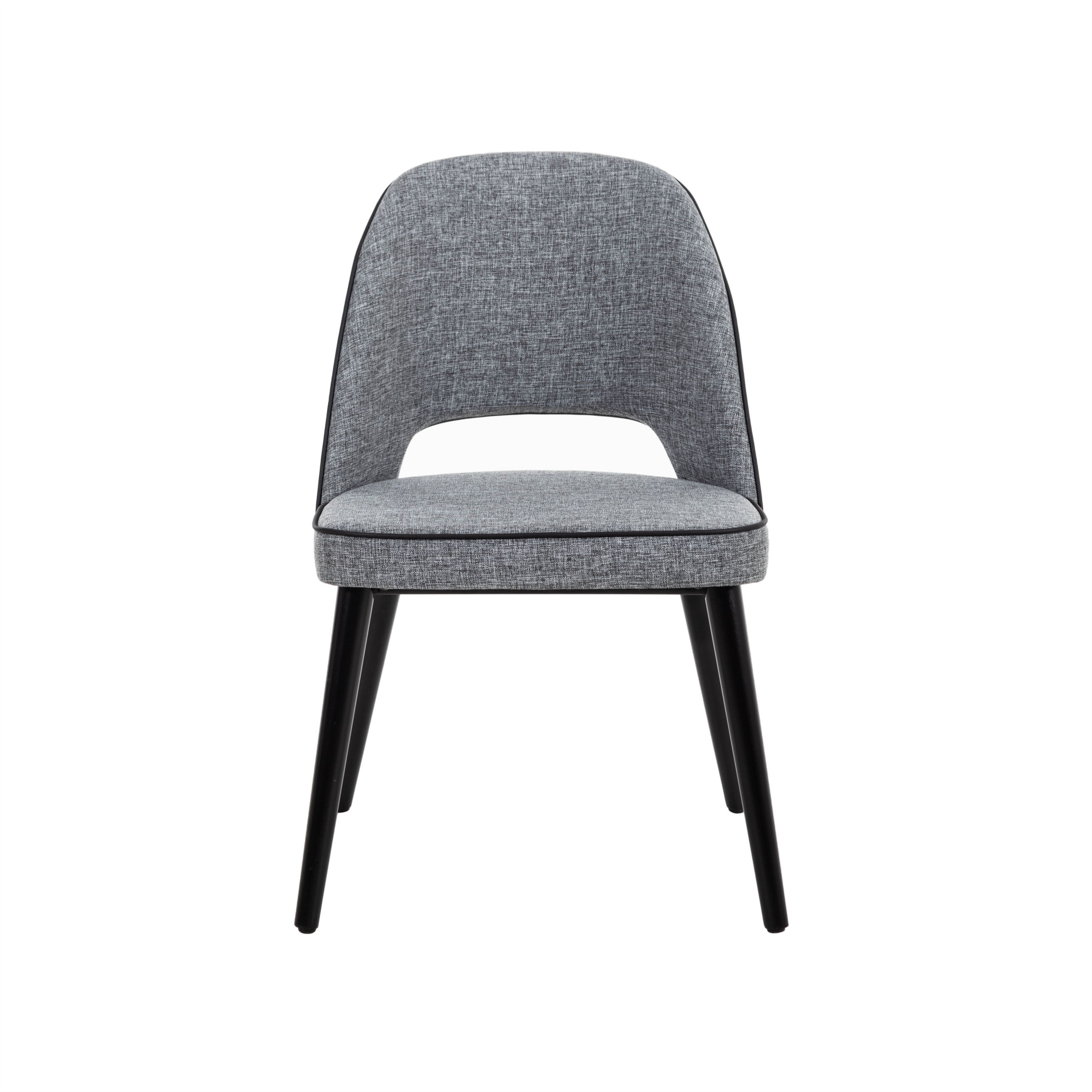 SPRING MASİF AHŞAP KUMAŞ SANDALYE GRİ