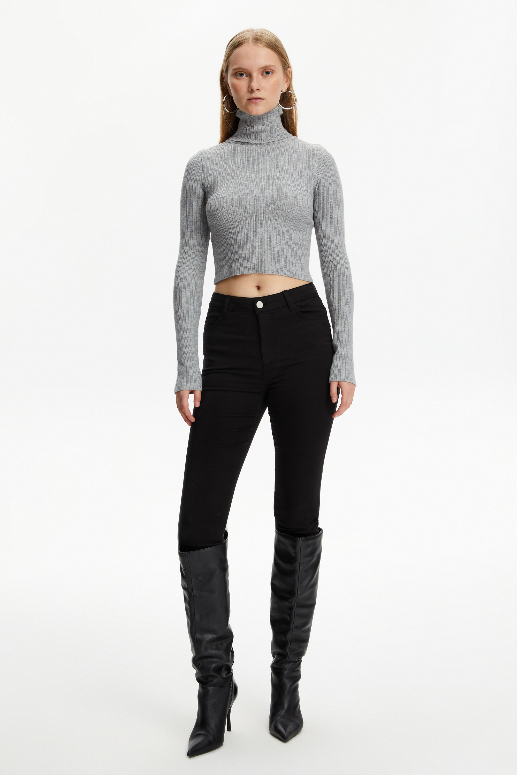 BALIKÇI YAKA TRİKO KAZAK