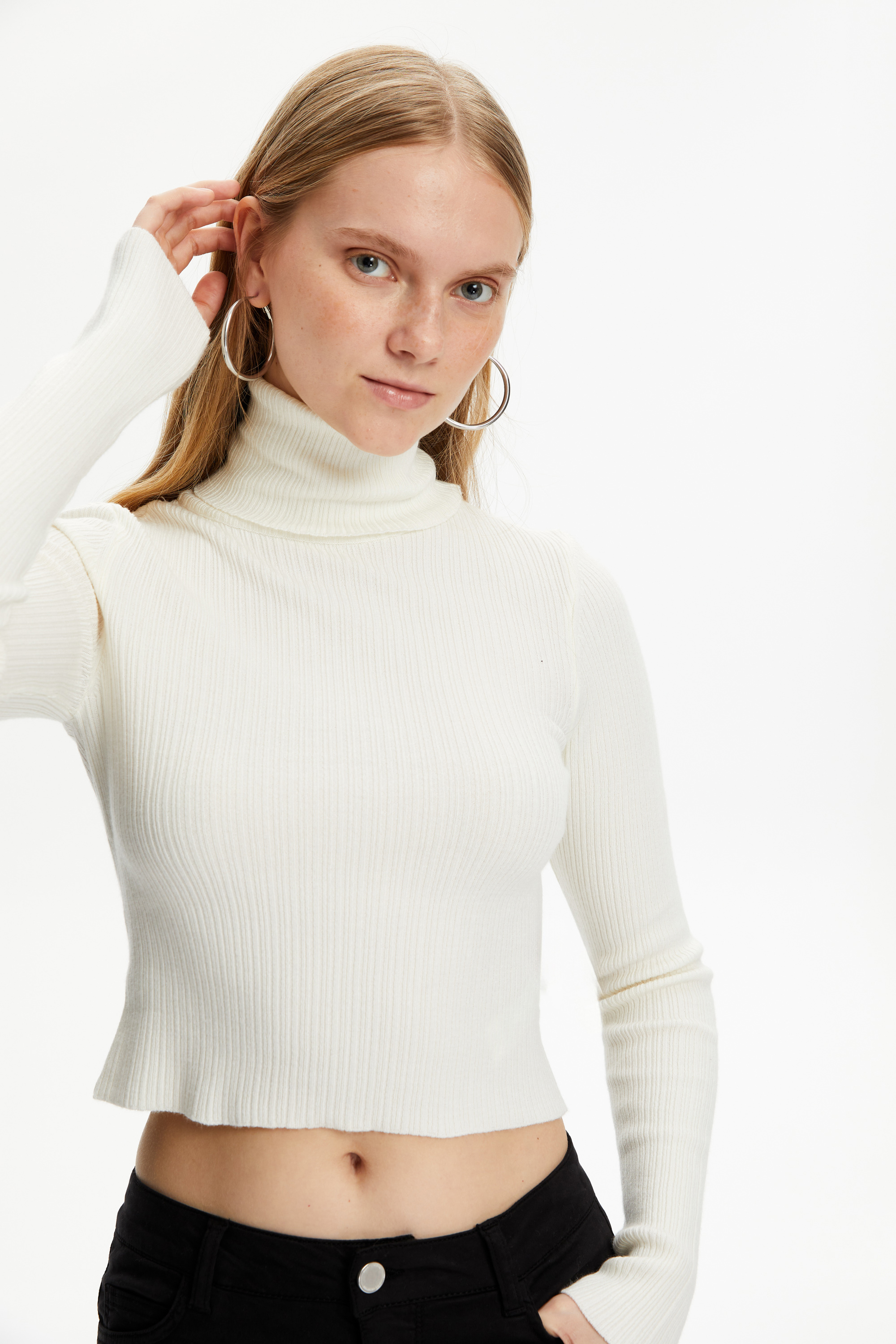 BALIKÇI YAKA TRİKO KAZAK