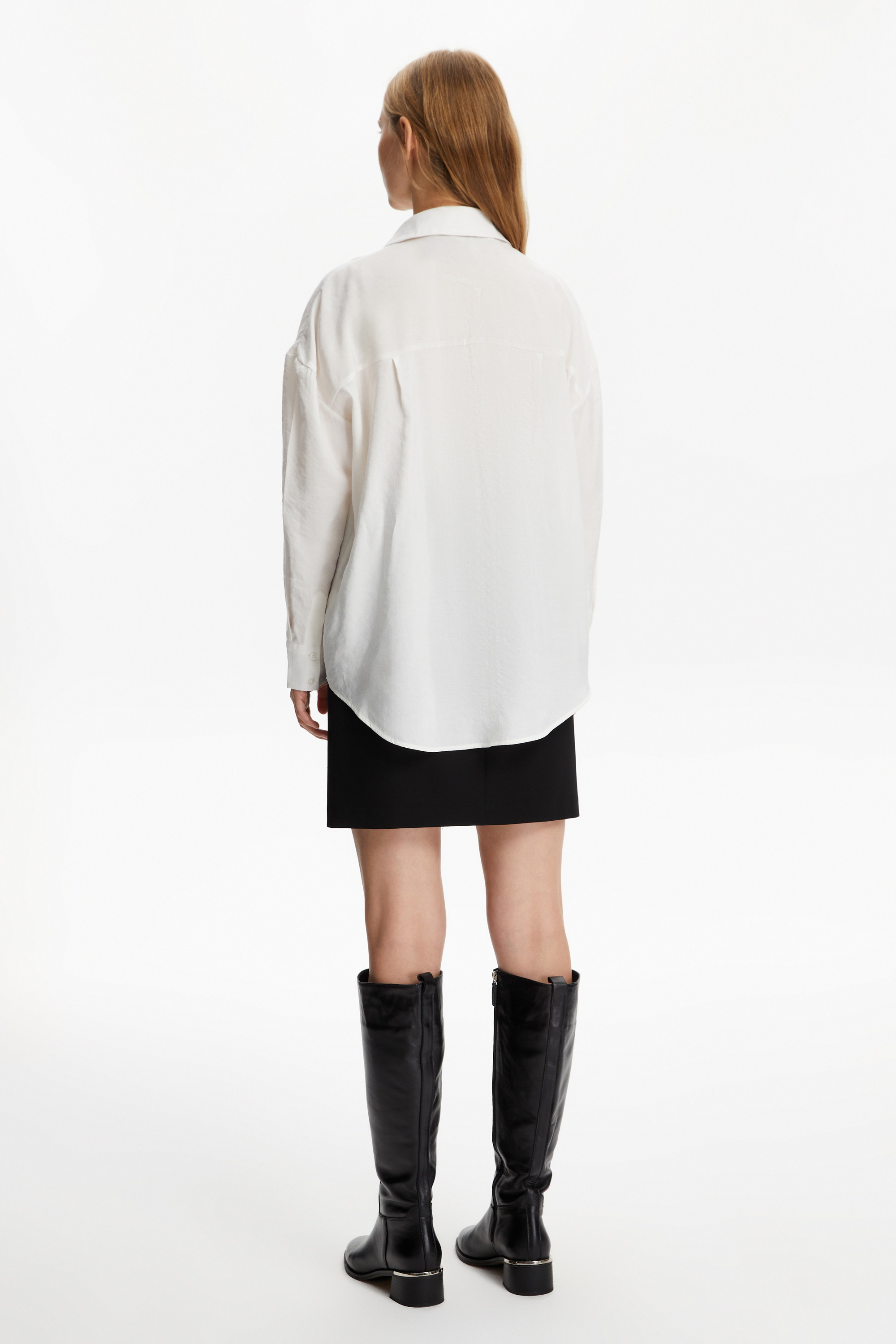 MODAL KARIŞIMLI OVERSIZE GÖMLEK