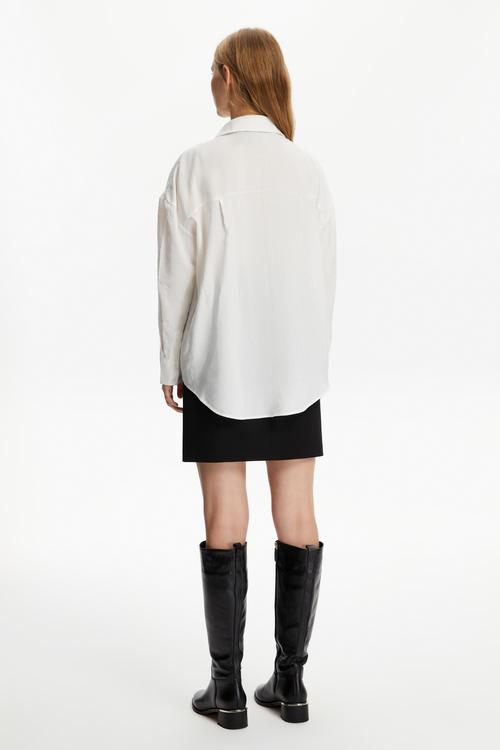  MODAL KARIŞIMLI OVERSIZE GÖMLEK