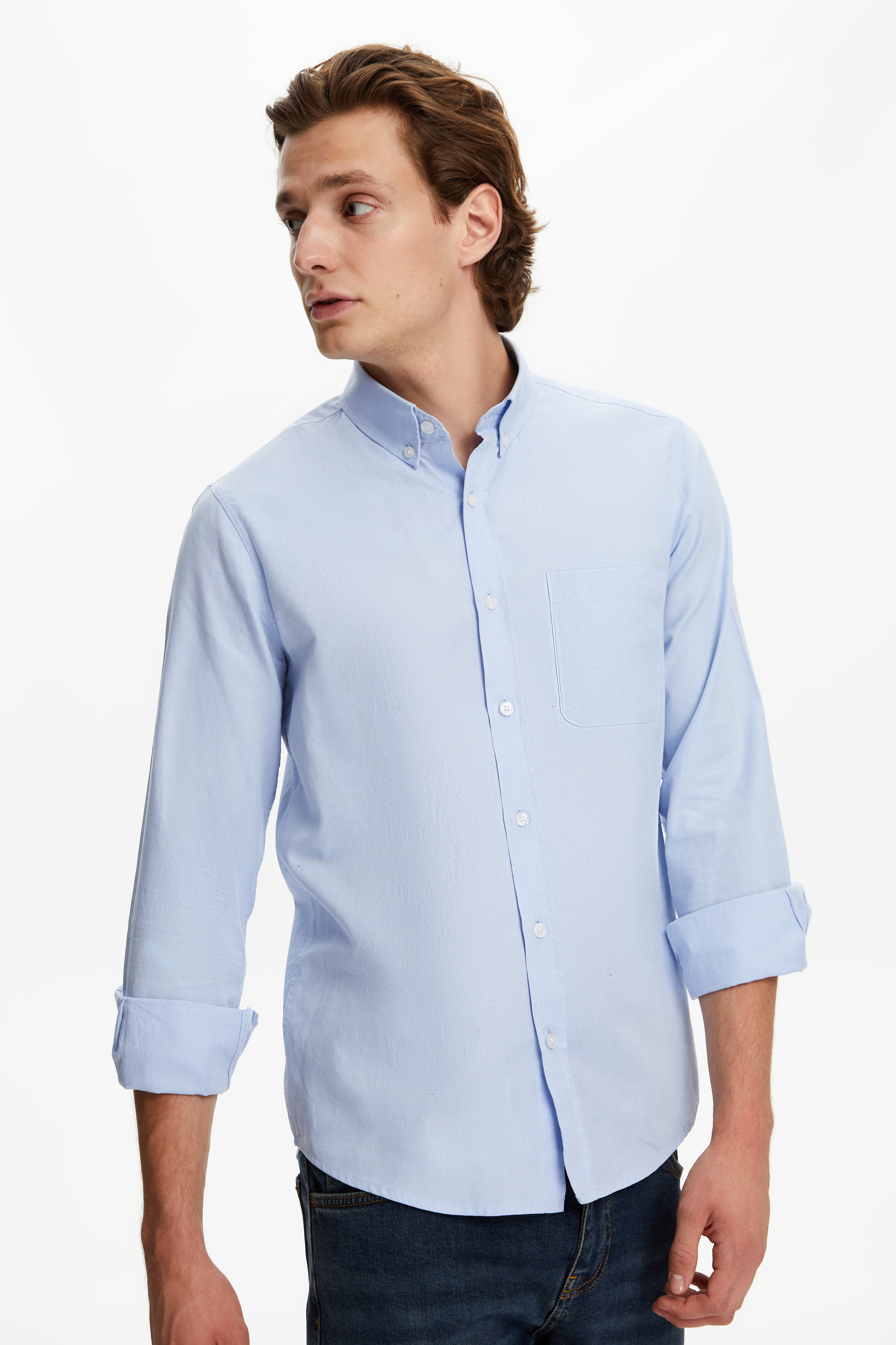 SLIM FIT OXFORD GÖMLEK