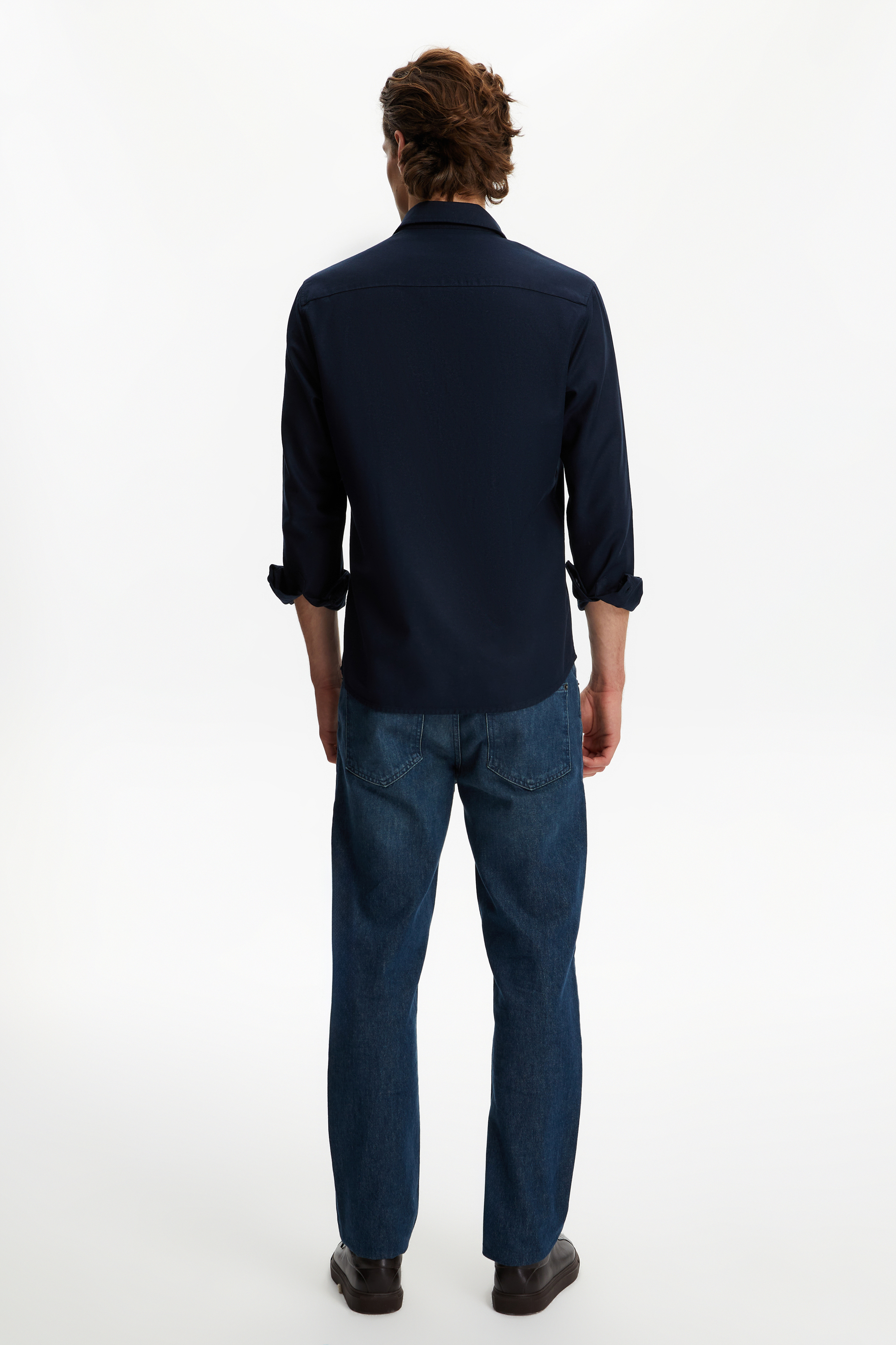 VİSKOZ KARIŞIMLI REGULAR FIT GÖMLEK