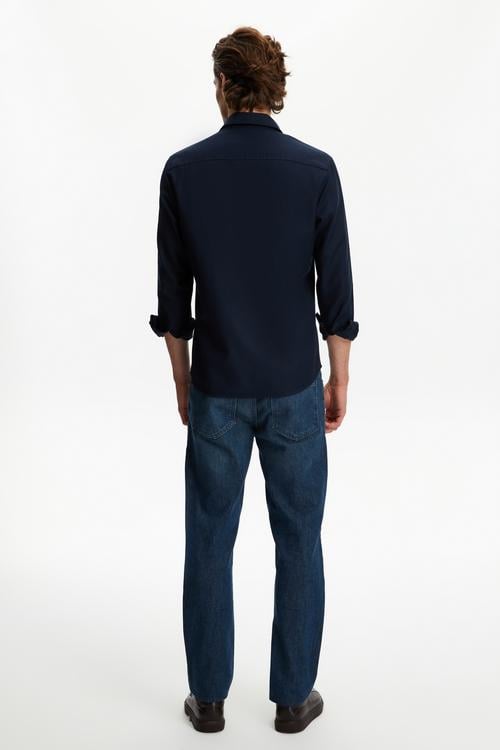  VİSKOZ KARIŞIMLI REGULAR FIT GÖMLEK