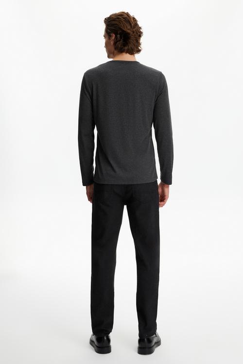  BİSİKLET YAKA UZUN KOLLU T-SHIRT