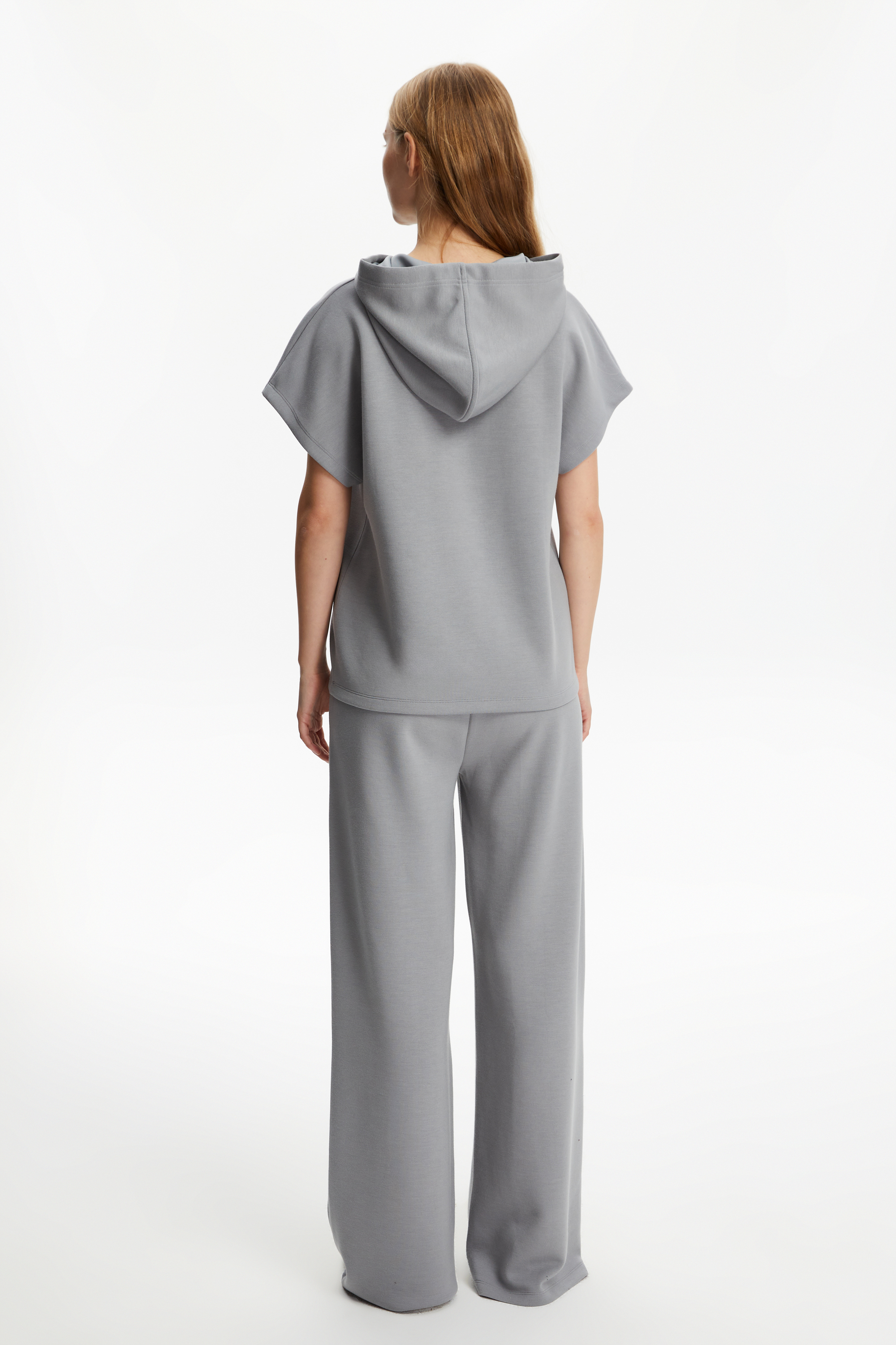 MODAL KARIŞIMLI KISA KOLLU SWEATSHIRT