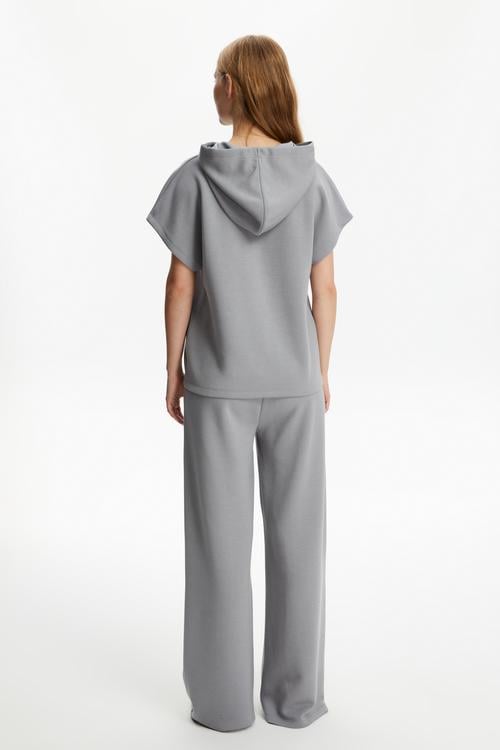  MODAL KARIŞIMLI KISA KOLLU SWEATSHIRT